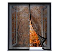 Moustiquaire de Fenêtre 40 x 125 cm Installation Facile Sans Percer Fenêtre D'Écran Magnétique pour Empêche Les Insectes, Noir