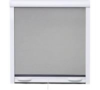 Moustiquaire de fenêtre L125 x H145 cm en aluminium laqué blanc - Recoupable en largeur et hauteur.