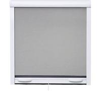 Moustiquaire de fenêtre L160 x H170 cm en aluminium laqué blanc - Recoupable en largeur et hauteur.