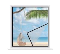Moustiquaire De FenêTre Moustiquaire 75x120cm Moustiquaire Anti-Moustiques Pour FenêTres Avec Protection Contre Le Pollen Sans PerçAge Pour FenêTres De Balcon FenêTre De Terrasse Noir