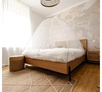 Moustiquaire de lit - AVOSDIM - Tente dôme pop up - 180 x 200 cm - Fermeture zippée - Blanc