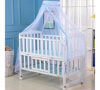 Moustiquaire de Lit Bébé, Digead Ciel de Lit Avec Support de Type Lit de Serrage Réglable, Adapté pour Lit Bébé et Berceau, 160 * 450 cm (Blanc)