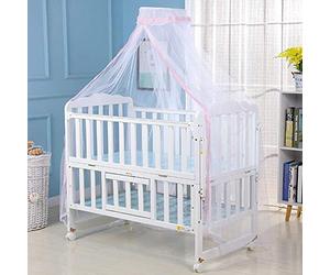 Moustiquaire De Lit Bébé, Tente Dôme Pliable pour Crèches, Lit À Baldaquin - 1.6M x 4.5M