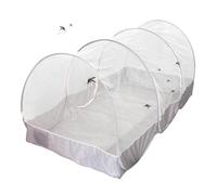 Moustiquaire de Lit d'Été Tente en Respirante Pliable avec Fermeture Éclair