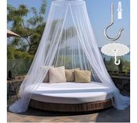 Moustiquaire de Lit,Grand Moustiquaire Ciels de Lit 60 x 250 x 1100cm pour Double, Suspendu Filet Anti Moustiques Protection de Voyage et Maison Installation Facile Intérieur/Extérieur