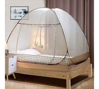 Moustiquaire de Lit Pliable, Digead Portable de Voyage Moustiquaire, Double Porte Camping Mosquito Rideau, 150 * 200cm Moustiquaire en Forme de Dôme à Installation Facile - Jante Marro