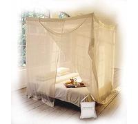 Moustiquaire de lit rectangulaire KLAMBOE ® Filet Anti-Insectes Haut de Gamme Fait Main - 210cm x 180cm x 235cm - Twin SAS - Khaki