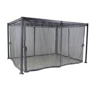 Moustiquaire de pergola ""Belize"" ardoise en polyester - Hespéride