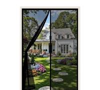 Moustiquaire de porte - 100 x 235 cm - Empêche les insectes de sortir - Ruban magique plein cadre - Aimants puissants - Auto-scellant - Installation sans perçage - Moustiquaire pour porte de balcon ou