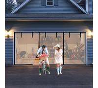 Moustiquaire de porte à fermeture magnétique - Rideau en maille durable pour balcon, terrasse, cuisine, garage - Facile à installer et sécurisé
