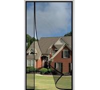 Moustiquaire de Porte Aimantée 260x260cm Ouverture Latérale Magnetique Aimantée Rideau Anti Mouches pour Porte Animaux AcceptéS Entrée Mains Libres pour balcons Salon Chambre Noir