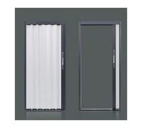 Moustiquaire de porte coulissante personnalisable,Portes de grange coulissantes et pliantes,Comprend la porte et le matériel de montage.pourCuisine/Balcon/Cave/Salle de bain(38x80in(96.5x203cm))