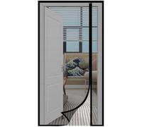 Moustiquaire de porte en fibre de verre Rideau magnétique pour ouverture latérale Pour balcon Installation facile