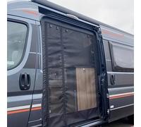 Moustiquaire de Porte en Maille - Pare-Soleil de Camping-Car - Fermeture Éclair pour Fourgon et Van