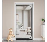 Moustiquaire de porte et moustiquaire de taille personnalisée, anti-déchirure, protection contre les insectes pour fenêtre de salon, laisse entrer l'air frais (l x H : 120 x 220 cm, position 2)