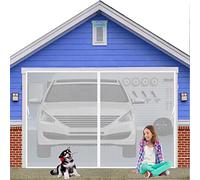 Moustiquaire de Porte Magnétique Fermeture Automatique Rideau Porte, 160x210cm Sans Perçage Anti insectes Mouche Moustique, Punaises et Bande Adhesive Inclus, Blanc Version Améliorée