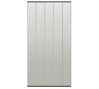 Moustiquaire de porte - Noir - 120x240 cm - Polyester - Fixation auto agrippante - Ajustable