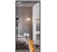 Moustiquaire De Porte pour Chat, Grille De Protection Épaisse pour Porte De Balcon avec Fermeture Éclair, Empêche Les Chiots Et Les Chats De Courir De La Maison, 90 X 200cm(90x220cm)