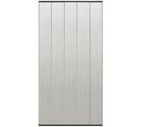 vidaXL Moustiquaire de porte 5 sections 120x240 cm Polyester Noir - fixation auto-agrippante