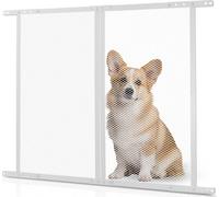 Moustiquaire de porte RV 660,4x609,6mm - Grille de porte blanche Protection des animaux domestiques - Grille de protection pour portes