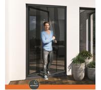Moustiquaire de porte télescopique - Windhager - 120 x 250 cm - Fibre de verre - Ajustable - Lest inclus