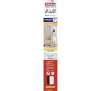 Tesa Insect Stop Cadres Alu Comfort pour Portes - Moustiquaire avec Cadre en Aluminium pour Portes-fenêtres & Clear View - Blanc, 120 cm x 240 cm