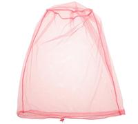 Moustiquaire de Tête Extérieure Portable Rose, Légère et Respirante | Maille en Nylon Élastique, Usage Camping, Pêche, Chasse, Format Compact, sans Chapeau