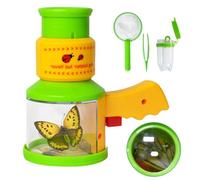 Moustiquaire d'extérieur pour enfants, 4 pièces, bouteille, pincettes, jouet d'éducation scientifique, développement de l'intelligence