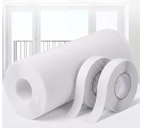 Moustiquaire DIY avec Ruban Autoadhésif, Moustiquaire Porte Fenêtre Coupez à Taille, Polyester Moustiquaire Sans Percage pour Fenêtres de Chambre, Balcon et Salon(White Mesh White Frame,1.8 X 1 M)