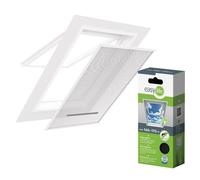 Moustiquaire - EASY LIFE - 140 x 170 cm - Auto-agrippante - Zippée - Maille polyester anthracite