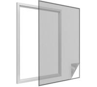 Moustiquaire - EASY LIFE - Anthracite - 180x150 cm - Lot de 2 - Fixation Auto-Agrippante