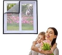 Moustiquaire en maille fine lavable pour fenêtre, porte, terrasse - 50 x 80 cm
