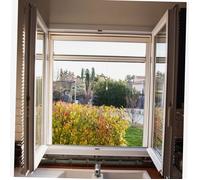 WERKA PRO Moustiquaire Enroulable Aluminium 130 x 160 cm