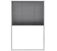 Moustiquaire Enroulable pour Fenêtre de Toit, Moustiquaire plissée pour fenêtre Aluminium 80 x 120 cm