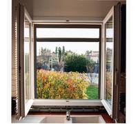 WERKA PRO Moustiquaire Enrouleur de fenêtre Aluminium Gris Anthracite 100 x 160 cm