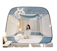 Moustiquaire escamotable pour yourte, Tente dôme, moustiquaire, auvent de lit, moustiquaires de Voyage Portables, Rideau de Camping Pliable à Double Porte (1 1,82 m)