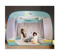 Moustiquaire escamotable, Tente dôme, moustiquaire de lit, moustiquaire de Voyage Portable, Rideau de Camping Pliable à Double Porte, 1,8 x 2 m, 4