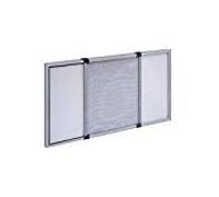 Moustiquaire extensible en aluminium (50x70/132 cm. - Cadre blanc)