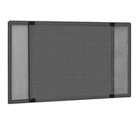 Moustiquaire extensible pour fenêtres Anthracite (100 193)x75cm Noir G