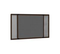 Moustiquaire extensible pour fenêtres Marron (100 193)x75 cm