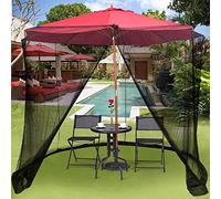 Moustiquaire extérieure, Ensemble d'écran de Table de Parapluie de Jardin Portable extérieur Grand Filet Haut de Gamme adapté à la Maison