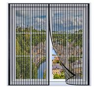 Moustiquaire Fenêtre,100x175cm Moustiquaire Fenêtre Magnétique,Anti-Mosquito Auto-adhésif Rideau,Sans Perçage Facile À Installer,Fermeture Automatique