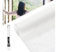 Moustiquaire Fenêtre 120x600cm Moustiquaire En Fibre De Verre Rouleau Moustiquaire Maille D'écran Anti-Mouches Filet Écran Insecte Diy Moustiquaire Pour Fenêtres Et Portes(Blanc)