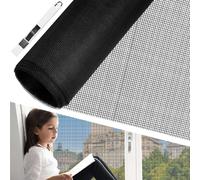 Moustiquaire Fenêtre 200x200cm Moustiquaire En Fibre De Verre Rouleau Moustiquaire Maille D'écran Anti-Mouches Filet Écran Insecte Diy Moustiquaire Pour Fenêtres Et Portes(Noir)