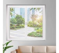 Moustiquaire Fenetre 50x80cm Blanc Fibres de Verre Moustiquaire Anti Moustique Mouche Insecte Pour Fenêtres et Portes Anti-Insectes