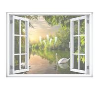 Moustiquaire Fenetre,50x80cm Fenetre Moustiquaire con Bande Agrippantes Adhésives Moustiquaire Fenetre De Balcon Fenetres Coulissantes,Blanc