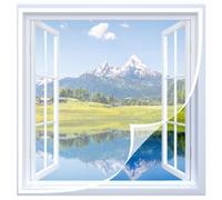 Moustiquaire Fenetre,90x110cm Mailles Ultra Fine, pour Couloirs Fenetres Patio Rideau Anti Moustique Bogues Pas de Forage,Blanc