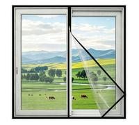 Moustiquaire Fenetre Adhésive avec Fermeture Éclair,90X180CM,window screen without drilling,Bande auto-agrippante,lavable et réutilisable,circulation air libre,blocage insectes efficace