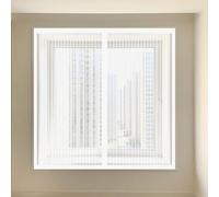 Moustiquaire Fenêtre Aimantée 105 x 110 cm Perçage Maille Ultra Fine Automatique Insectes Fenêtre D'Écran Magnétique Installation Facile pour Balcon, Chambre et Salon, Blanc