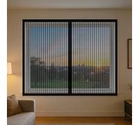 Moustiquaire Fenêtre Aimantée 50 x 140 cm Perçage Maille Ultra Fine Moustiquaire de Balcon Installation Facile Adaptée à Toutes Fenêtres, Noir